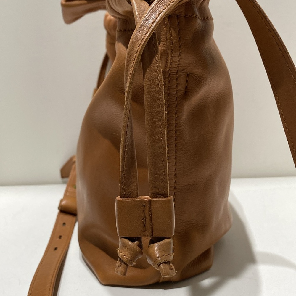 MADEWELL “The Piazza” Soft Tan Leather Tote/ Crossbody Bag - Picture 12 of 16
